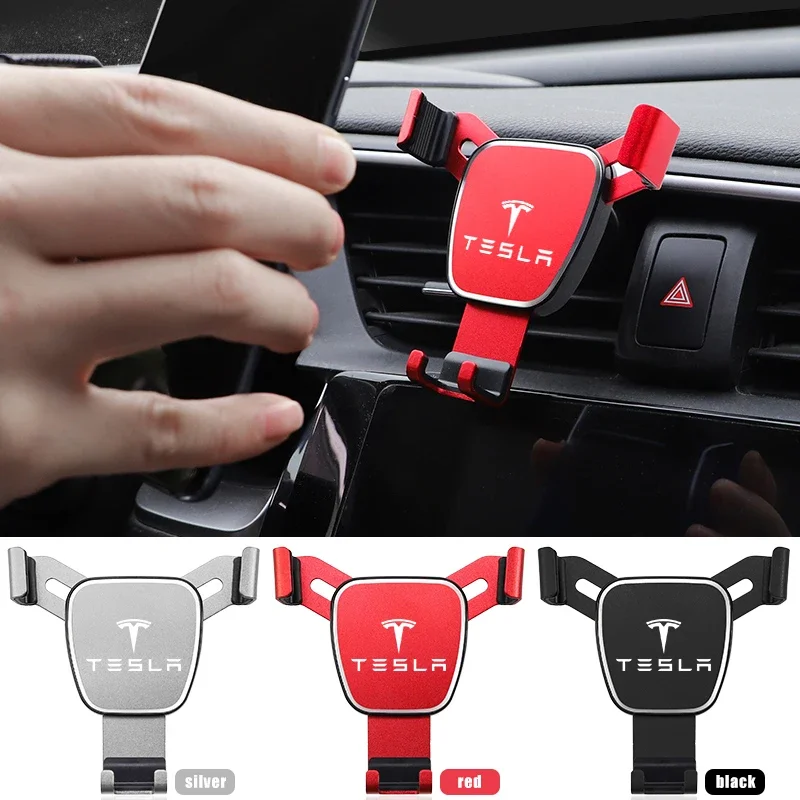 

Car Phone Holder Automatic Close Grip Clips for Tesla Model X S 3 Y P85D P90D P100D Roadster Cybertruck Coil K10 Accessories