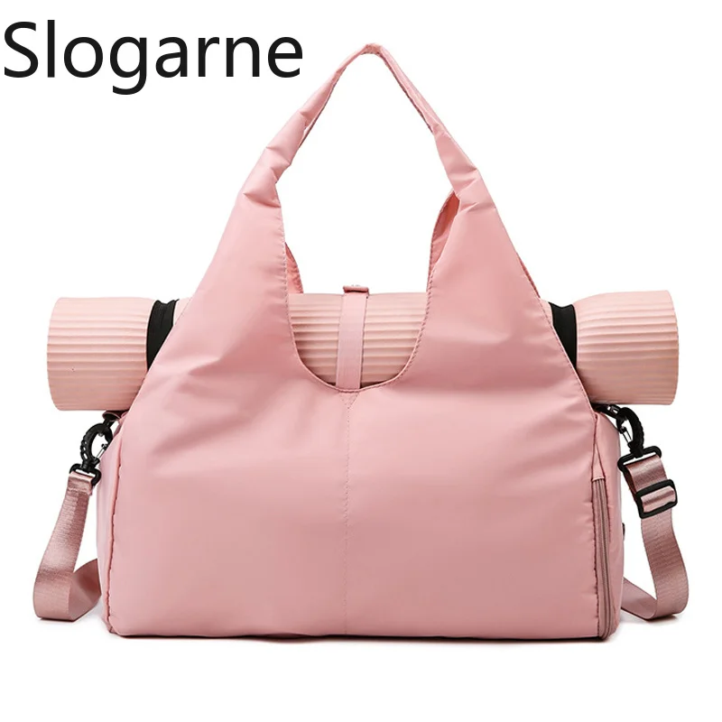 

Large Capacity Yoga Bags Women Fitness Bag with Shoes Compartment Girls Outdoor Travel Tote Handbag Yoga Waterproof Shoulder Bag