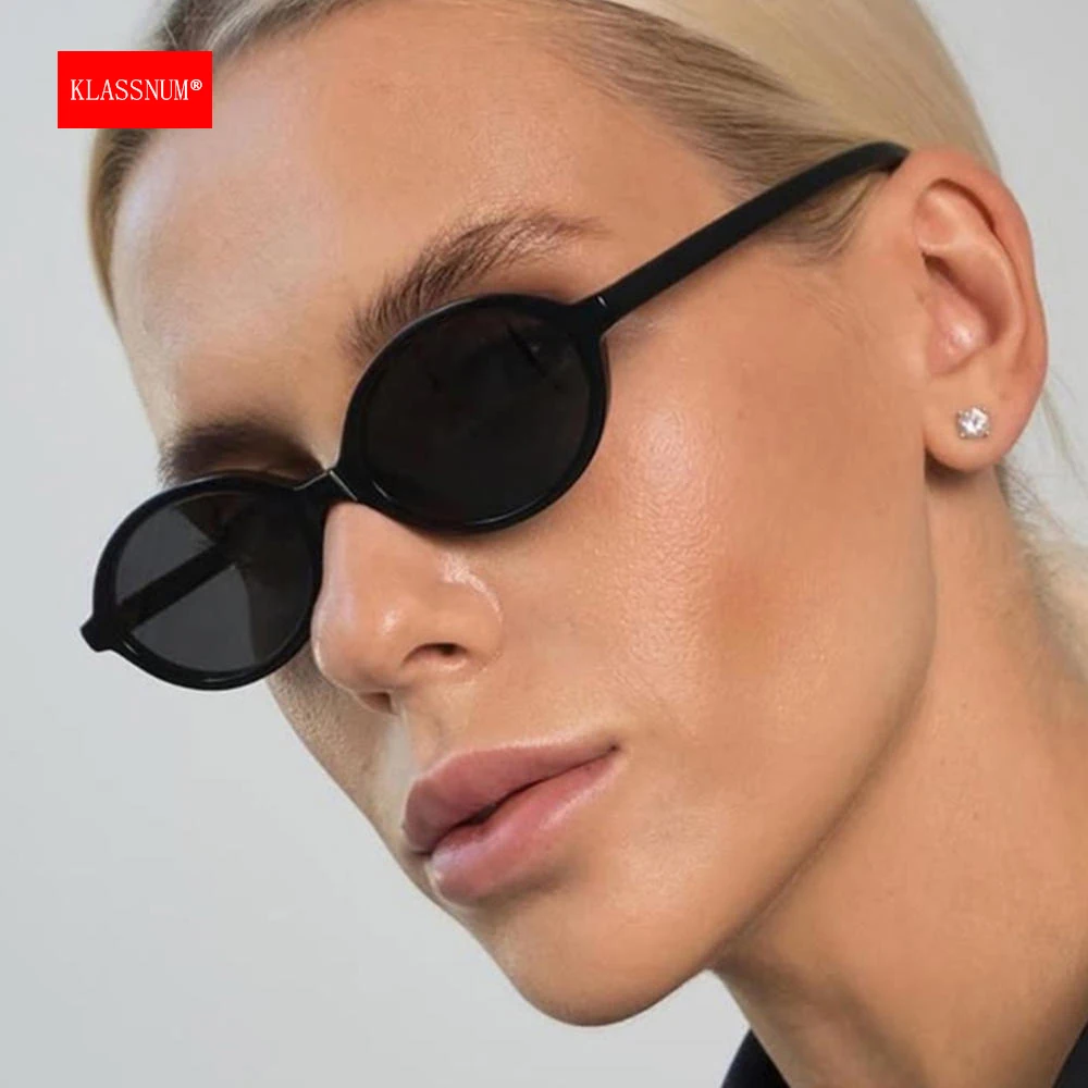 KLASSNUM Retro Oval Frame Sunglasses Women 2026 Fashion  display picture 3