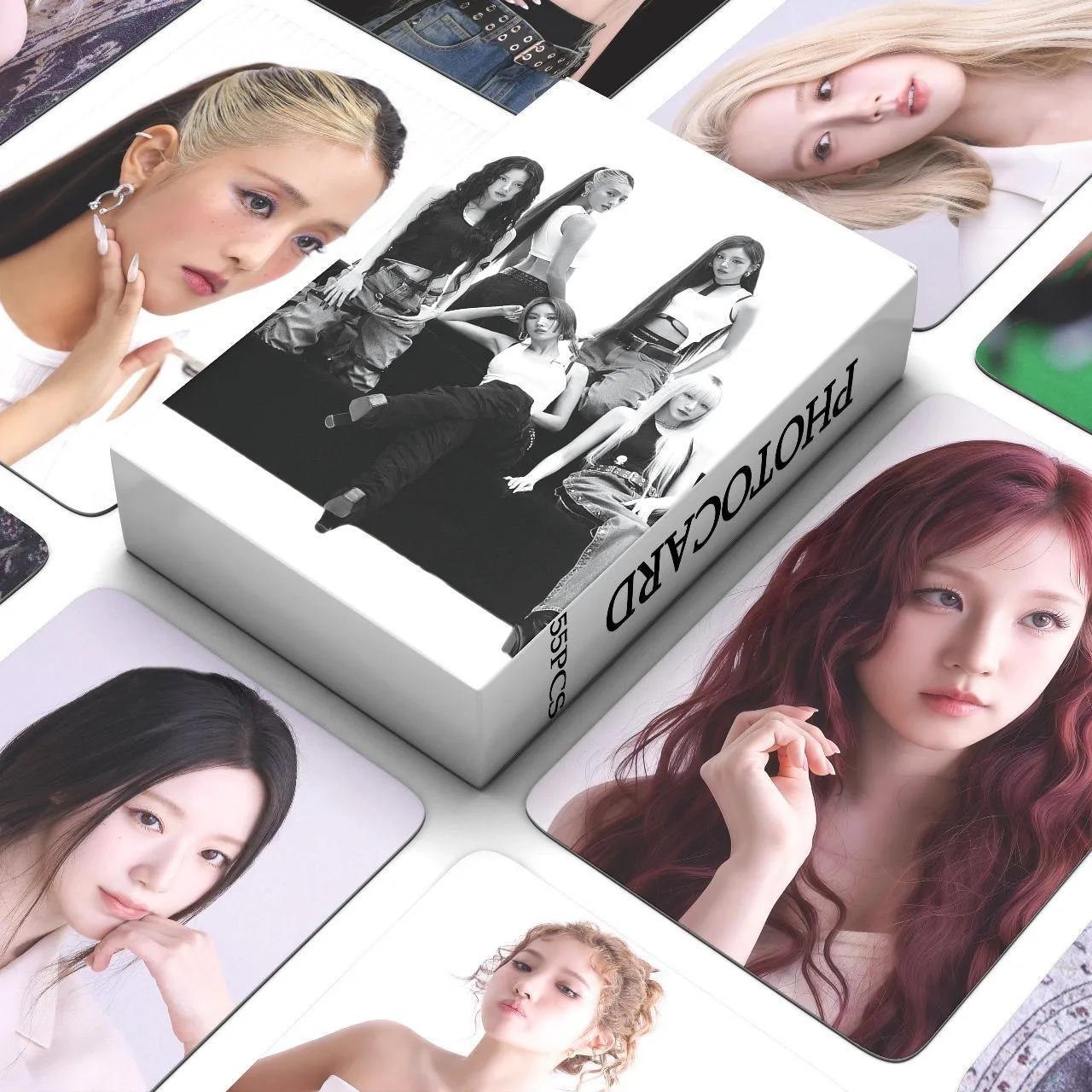 55pcs GIDLEMono New Album  IDLE hoto Card Photocards Stickers Kpop Merch Lomo Cards Set Fans Collection Cards Gift