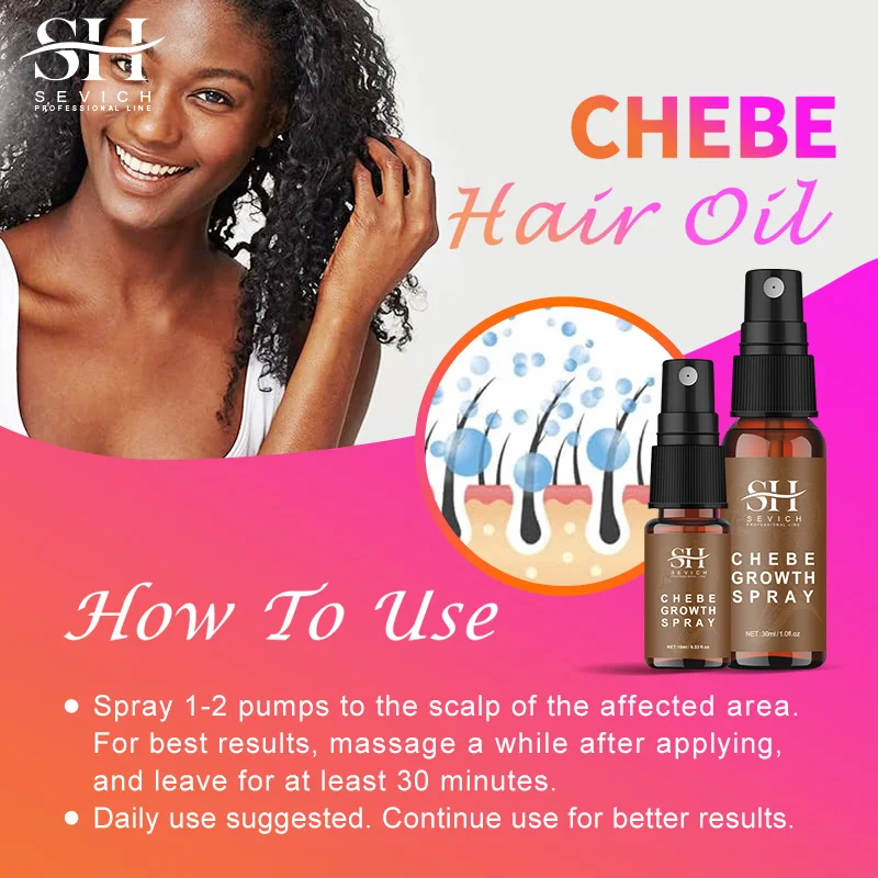 10ml African Chebe Spray Oil for Fast Hair Growth Repair Damaged Visible Result Stop Breakage Promotes Hair Growth For Women Men - view 2