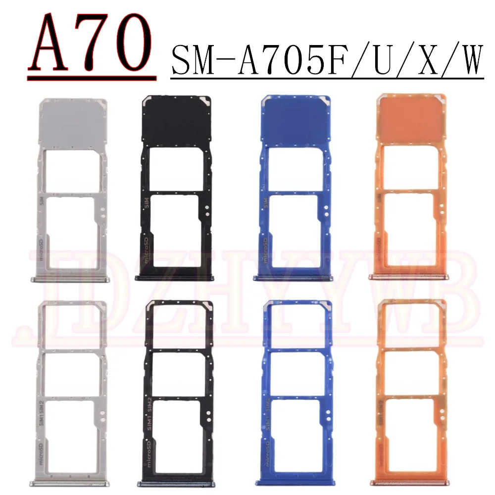 Sim Card Reader Holder Dual Single Chip Tray Holder Slot Adapter For Samsung Galaxy A70 A705F A705FN A705U A705X A705W A705GM