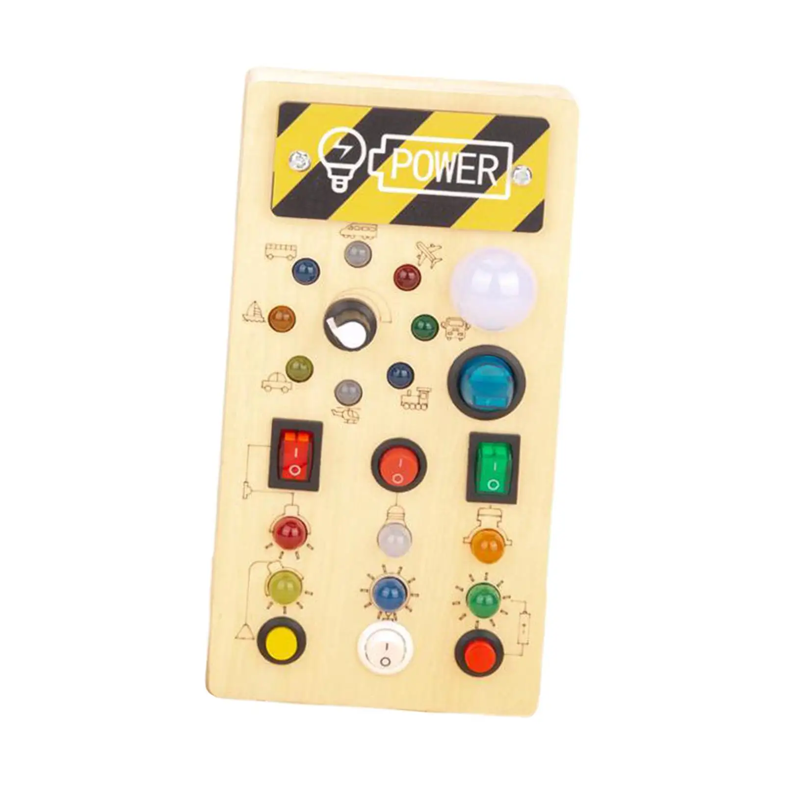 Tablero sensorial de luz LED Montessori para niños, interruptor de tablero ocupado, juguetes de actividad, regalos del Día de San Valentín para viajes, niños pequeños en edad preescolar, 1-3