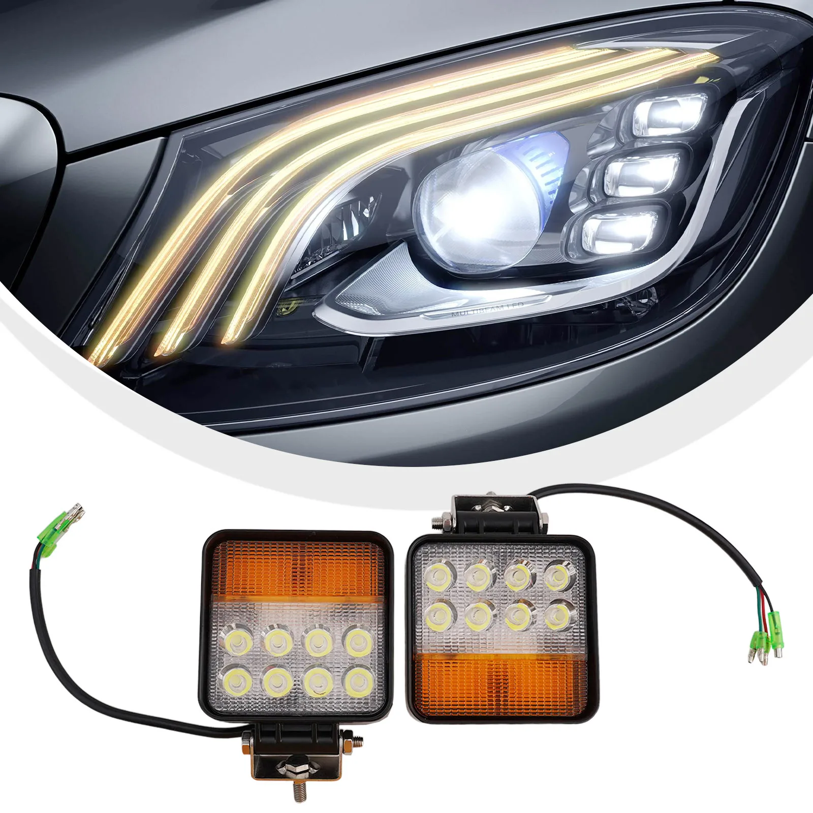 

Удобные рабочие фонари для погрузчиков, передние указатели поворота, простой дизайн, алюминиевый сплав V V