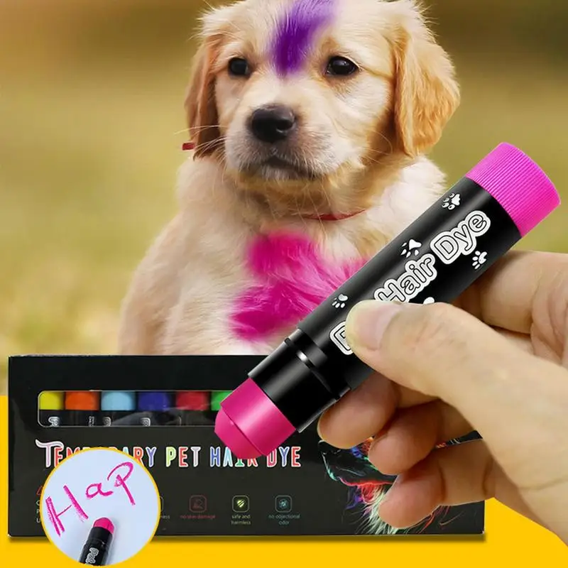 Dog Paint 12 Colors Washable Pet Fur Paint Fur Paint Farm Animal Marking Markers For Cattle Horses Pets Temporary Colors Hair