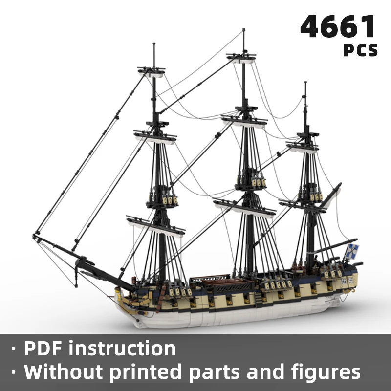 

HMS MOC England & British chartered war cutter brick set Royal navy warship model Admiralty rigged ship buildings block kit toys