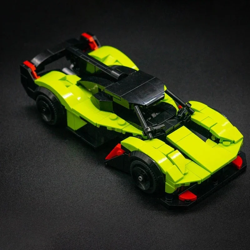 Speed Racing Car Model MOC Building Bricks Top Tier Sports Car AMR PRO Modular Technology Gift Holiday Assemble Toys Suit