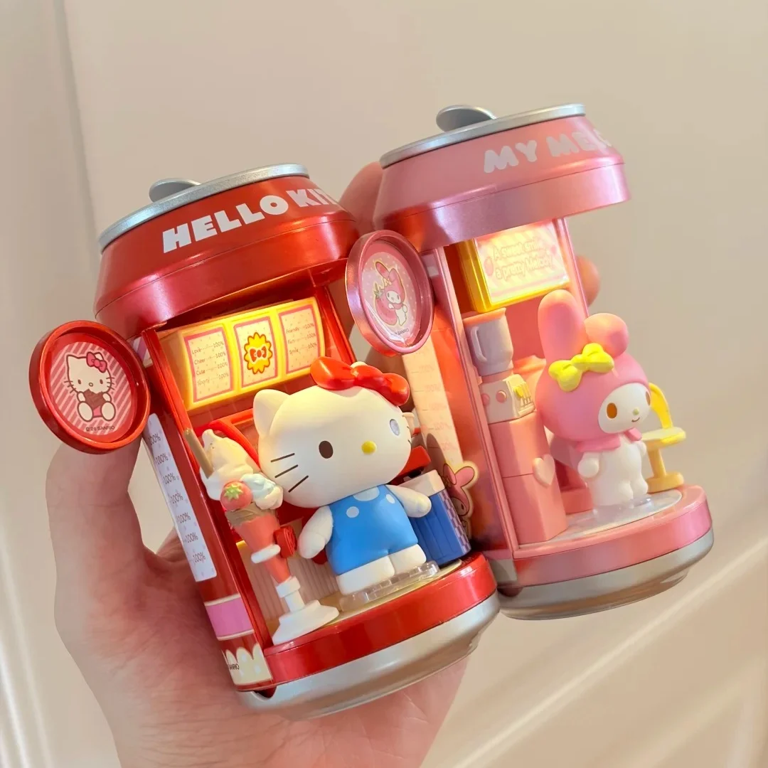 Auf Lager Original Sanrio Blind Box Soda Can Dessert Shop Serie Echte Kreative Beleuchtete Dekoration Sammlerstücke Geschenke – Detail 2