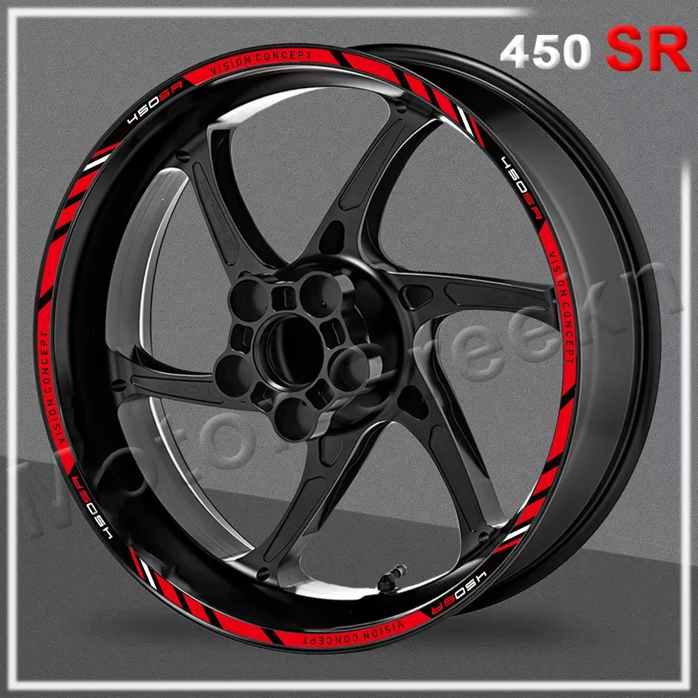 

For 450SR 450 SR 450sr 2022-2025 17 Inch Motorcycle Wheel Sticker Rim Decal Stripe Tape Accessories Waterproof