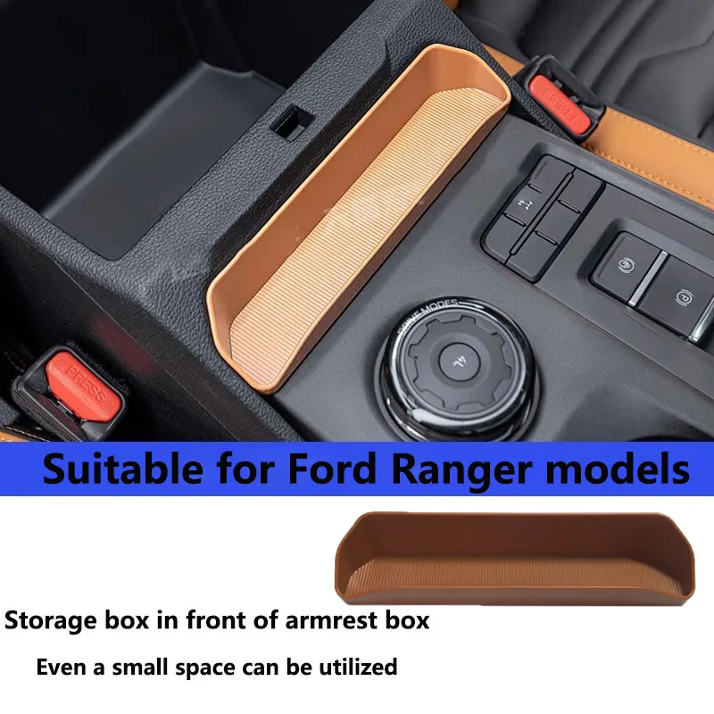 Suitable For 23-24 Models Of Ford Ranger Ranger, Car Armrest, Front Storage Box, Central Control, Storage, Modification Parts.