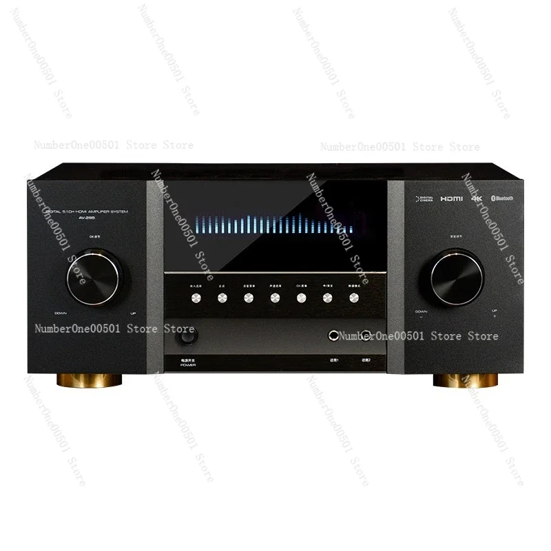 AV295 Home Theater Amplifier 5.1 High Power Amplifier 4K HD HDMI Bluetooth USB