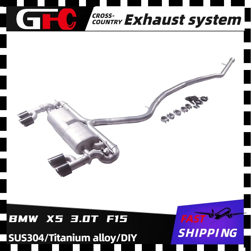 

GFC catback exhaust system SUS304 high-performance Electronic valve muffler, 4tips for 2010-2018 BMW X5 3.0T F15
