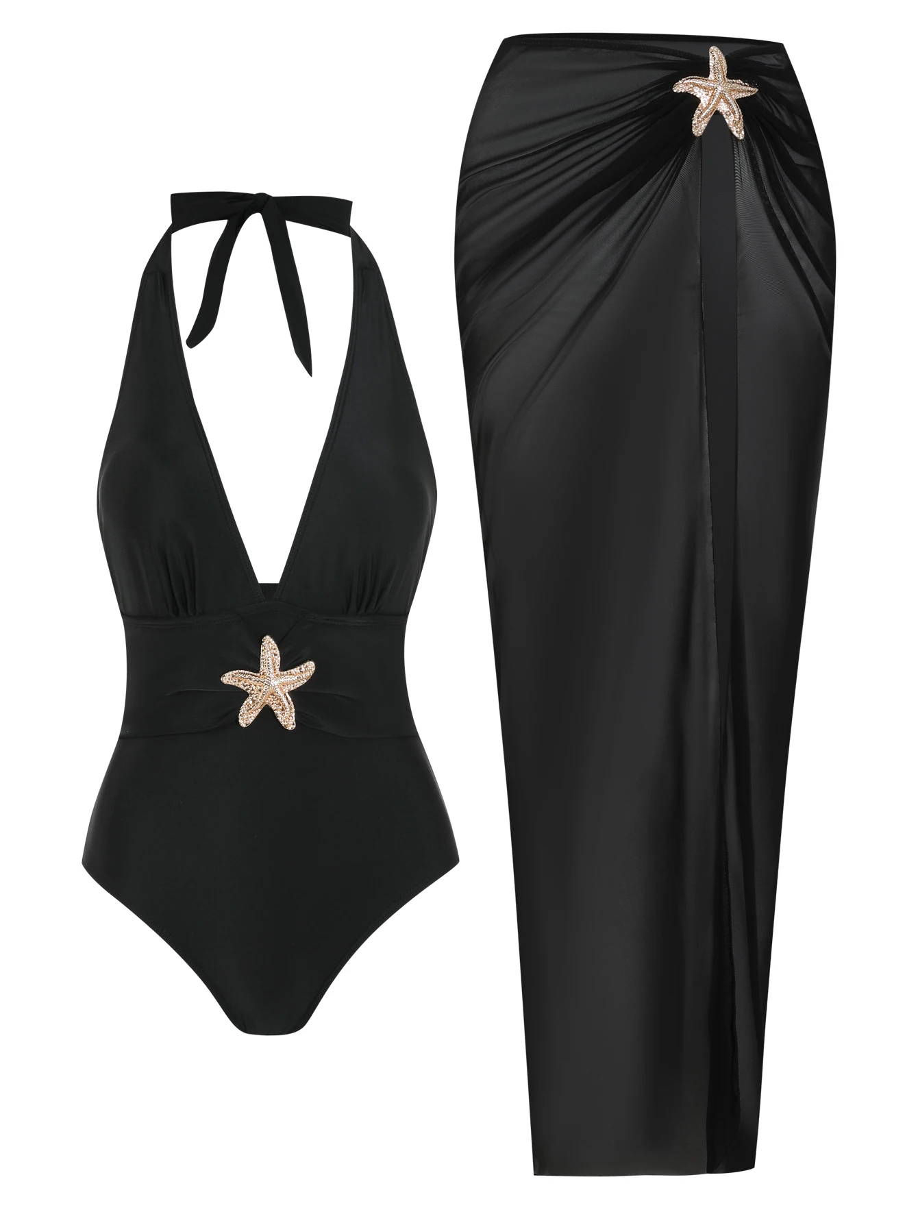 Kadın Denizyıldızı Desenli Hal - Swim Cover Up Mesh incelemesi ve fiyatı
