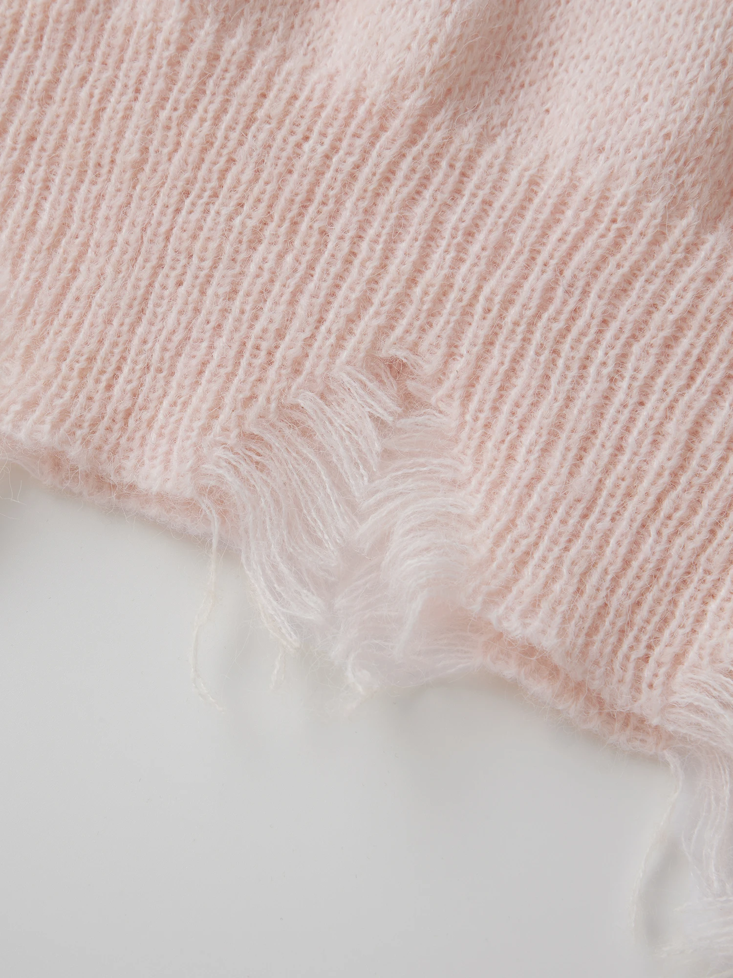 Pull en tricot pour femmes, vacances festives, à manches longues et décolleté en V, avec détails brodés de canne à sucre sur le haut en tricot