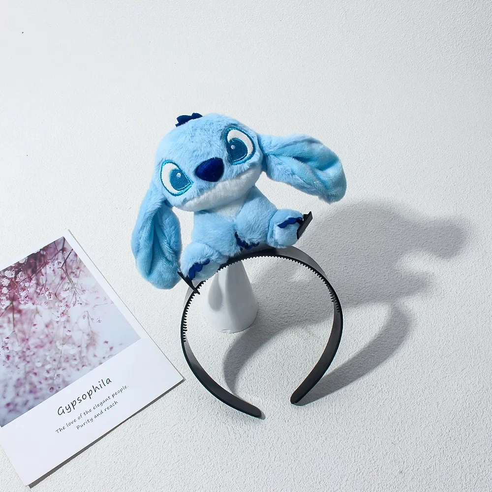 Stitch Hairband Cute Headband Kawaii Plush Doll Hair Accessory Stitch Wide-Brimmed Hairpin Creativity Headdress Gift