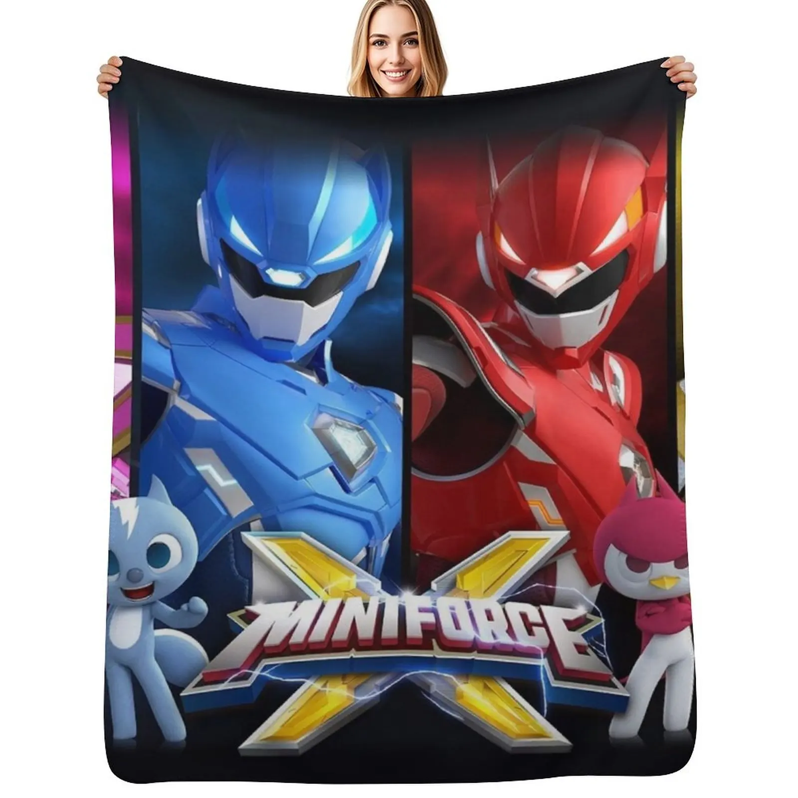 

Mini Force X Throw Blanket Stylish Couch Blanket for Home Living Room