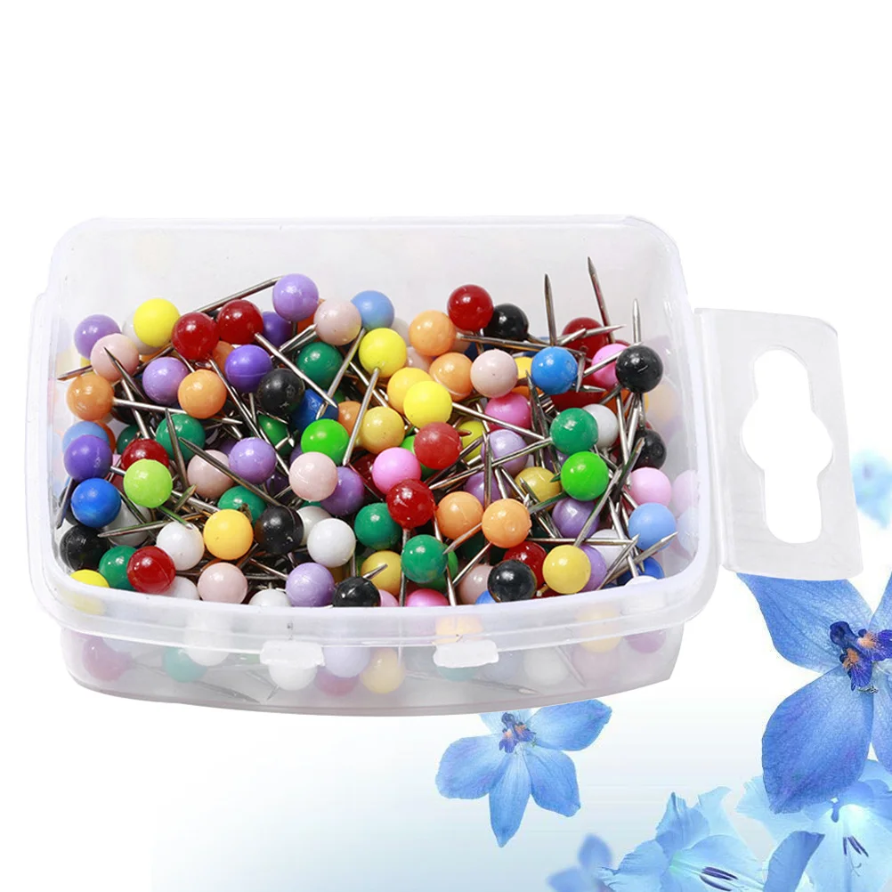 

1 Box Sewing Sewing Crafting Fishing Durable Head Colorful Location Pins Plastic Location Pins Diy Accessories
