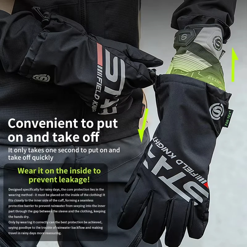 Spring Summer Rain-proof Motorbike Gloves Cover Winter Warm Waterproof Motorcycle Off-Road Rain Gloves Touch Screen XS-XXL image 5