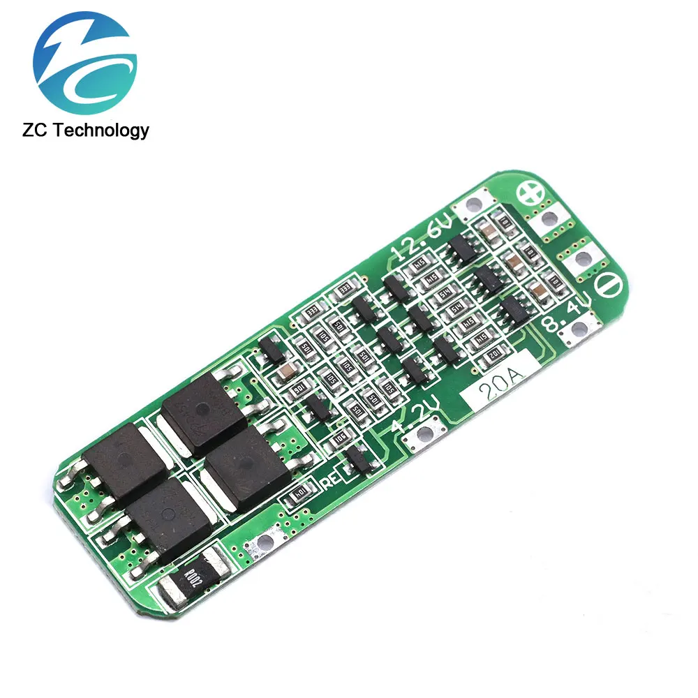 1/5/10PCS3S 20A 18650 Li-ion Lithium Battery Charger PCB BMS Protection Board For Drill Motor 12.6V Lipo Cell Module 64x20x3.4MM