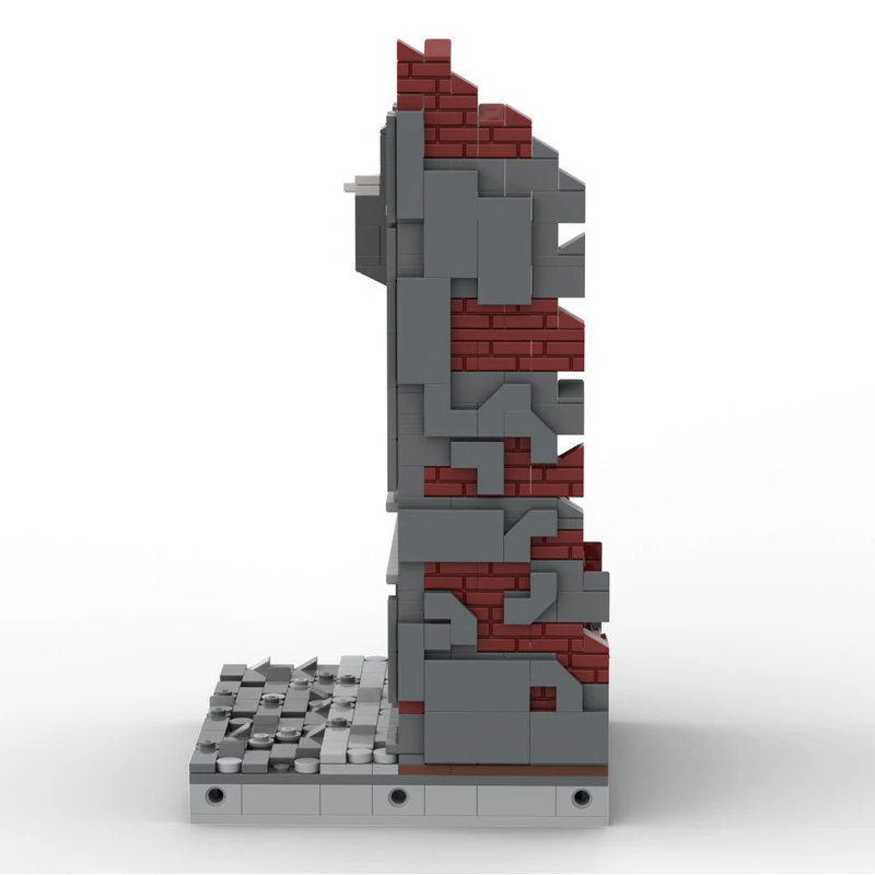 Model Street View Moc Klocki Konstrukcyjne Modułowy Zniszczony Dom Model Technologiczny Cegła DIY Składanka Zabawka Prezent na Święta Urodziny