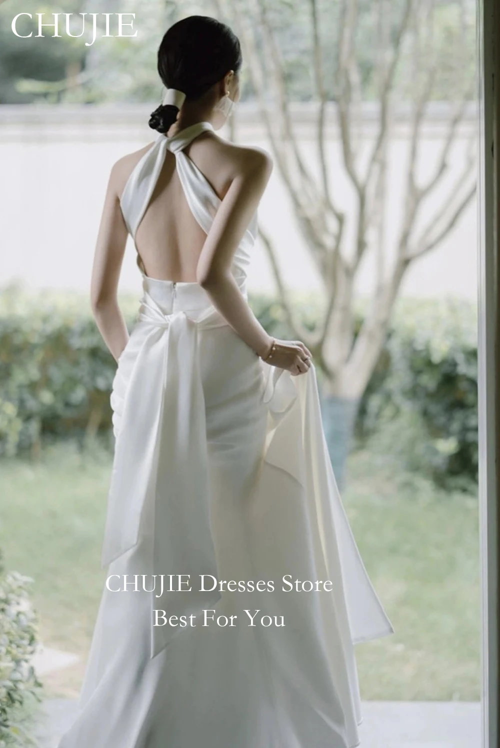 Hater Spandex White Elegant Bridal Gowns Long Wedding Dresses Mermaid Woman Floor Length Свадебное платье Bride Dress Customized