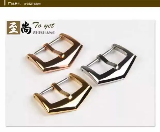 Watch accessories: watch buckle, 18mm stainless steel belt buckle, first-class polished pin buckle, strap buckle