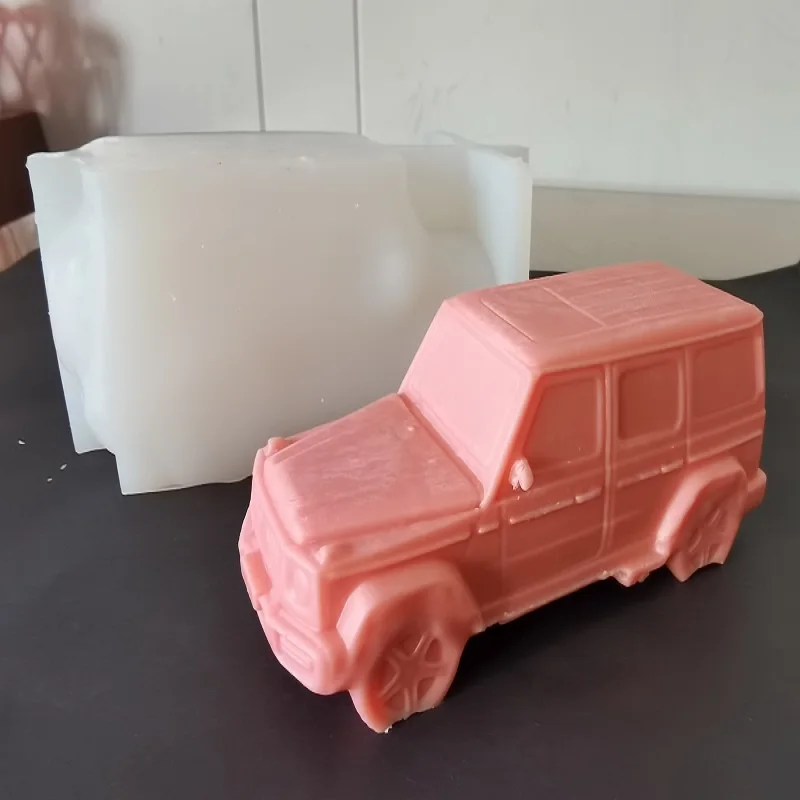 Fashion Women Men SUV G Wagon Car Handmade Handbag Silicone Candle Mold