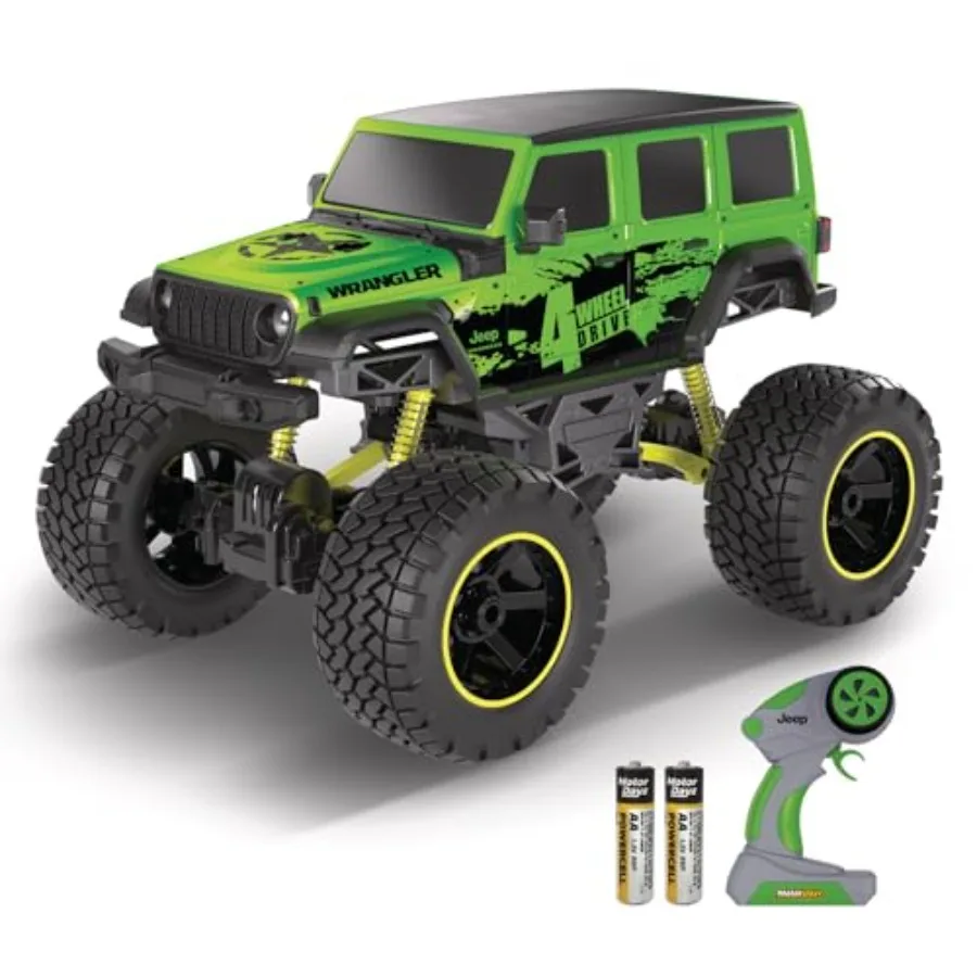 

Полноприводная радиоуправляемая машина-внедорожник Jeep Wrangler, масштаб 1:10, с 4-дверным металлическим кузовом, управление 2,4 ГГц, USB-зарядка