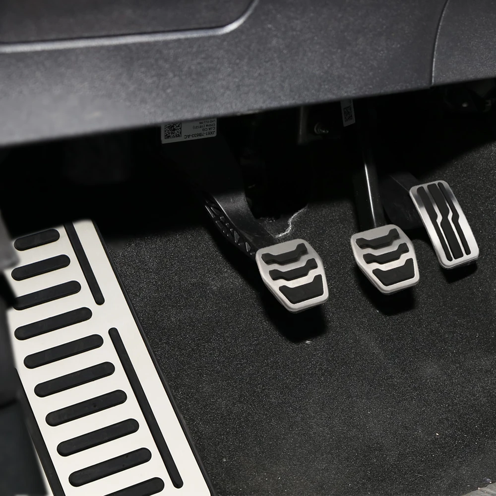 Stainless Steel Car Pedals for Ford Focus For Jeep Compass 2017-2020 LHD Foot Rest Pedal Protection Cover Accessories