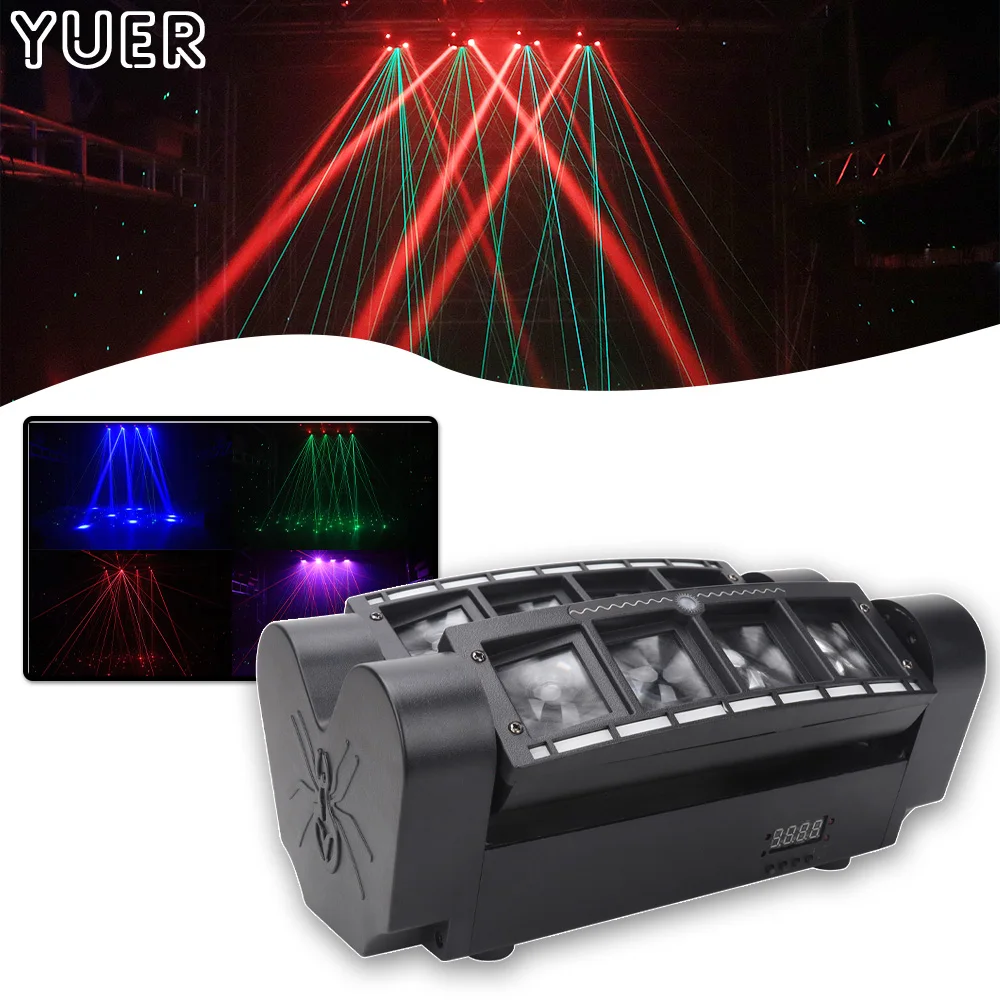 

LED 8x6w RGBW With RG Laser Beam Pixel Strip Spider Moving Head DMX512 DJ Disco Party Nightclub Dance Wedding Stage Lighting