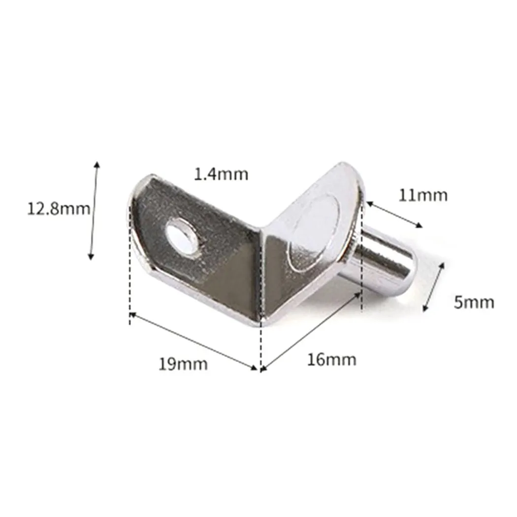 Cabinet Hardware Shelf Support Peg Pin Seperator Shelves Stronger Studs 19x16x12.8cm 20Pcs 5mm Bookcase Brand New