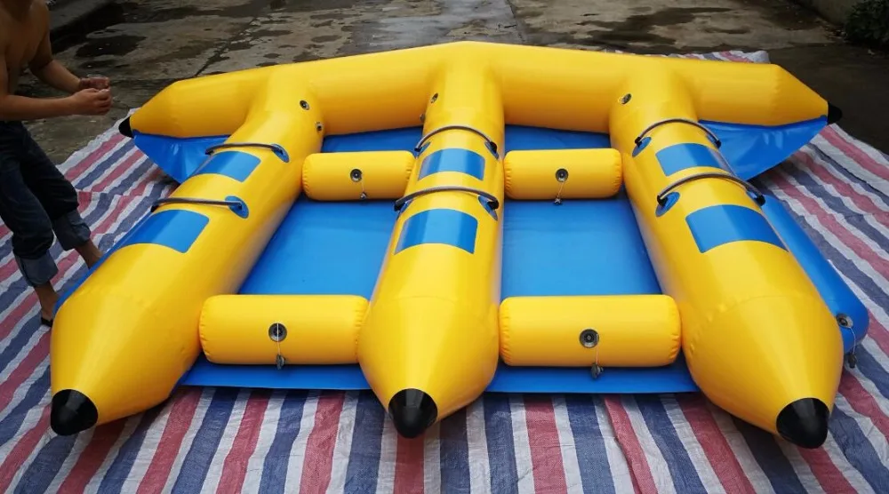 High Quality Inflatable Flying Fish Banana Boat Inflatable Aqua Fly Fish Raft Tube Towable for Water Sport Games