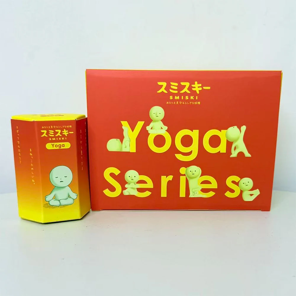 حار جودة عالية جديد SMISKI اليوغا سلسلة مضيئة دمية نموذج صندوق أعمى زخرفة لطيف الزاوية يونيو قزم ديكور سيارة Kawaii الهدايا