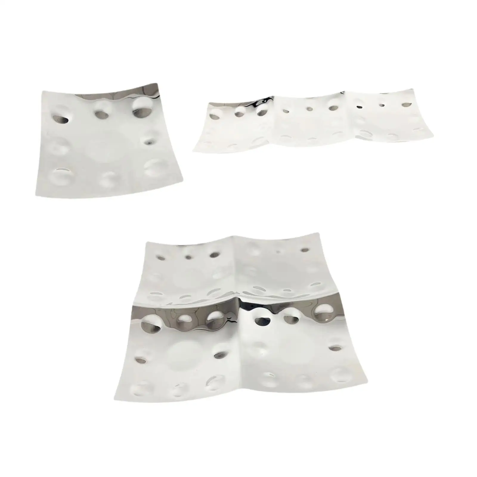 

3x тарелки с сухофруктами, поднос для закусок, блюдо с фруктами, домашний декор из нержавеющей стали, конфеты