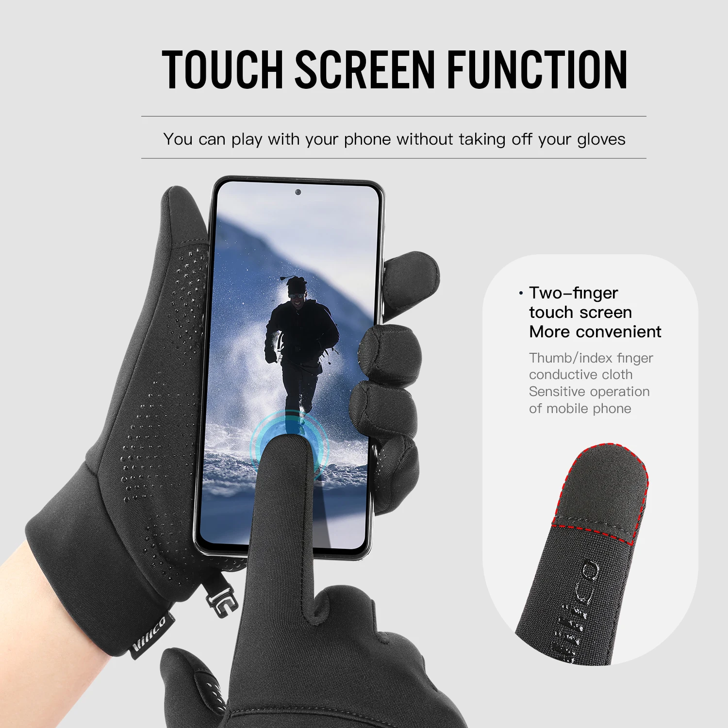 Outdoor Sports,Running,Winter Cycling,Touch Screen Gloves,Women\'S Autumn And Winter Cycling,Warm And Windproof With Fleece Glove