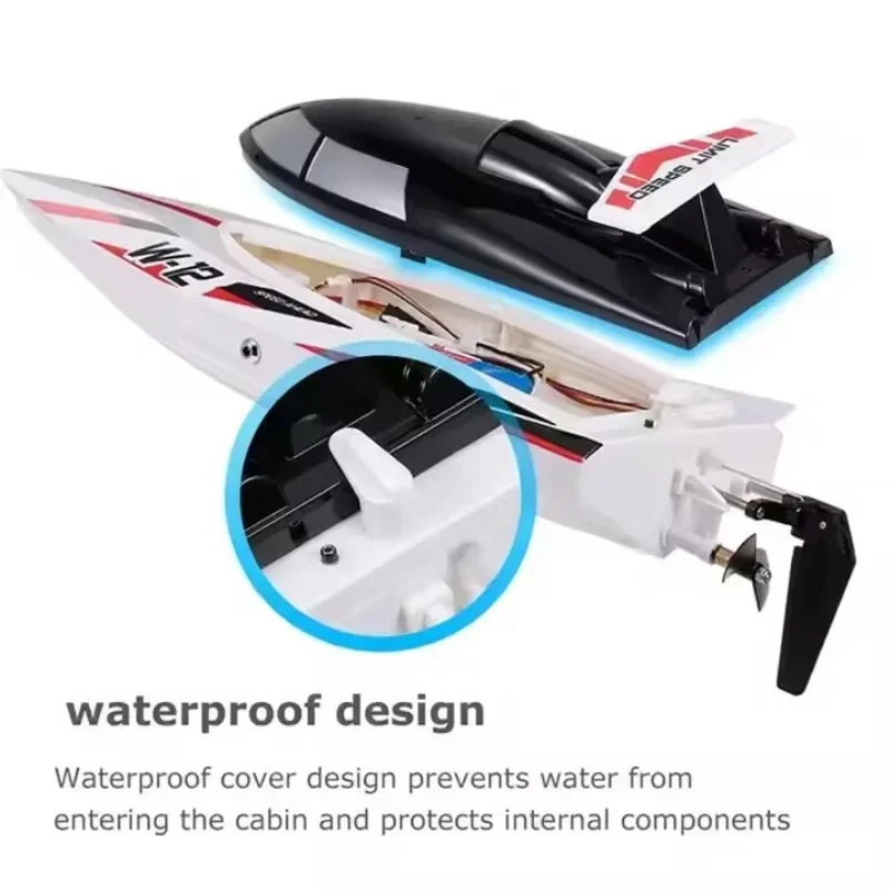 WL912-A Rc Raceboot 35Km/U Hoge Snelheid 2.4Ghz Afstandsbediening Speelgoed Kapseizen Bescherming Speedboot Boatstoy Jongens Kids Cadeau