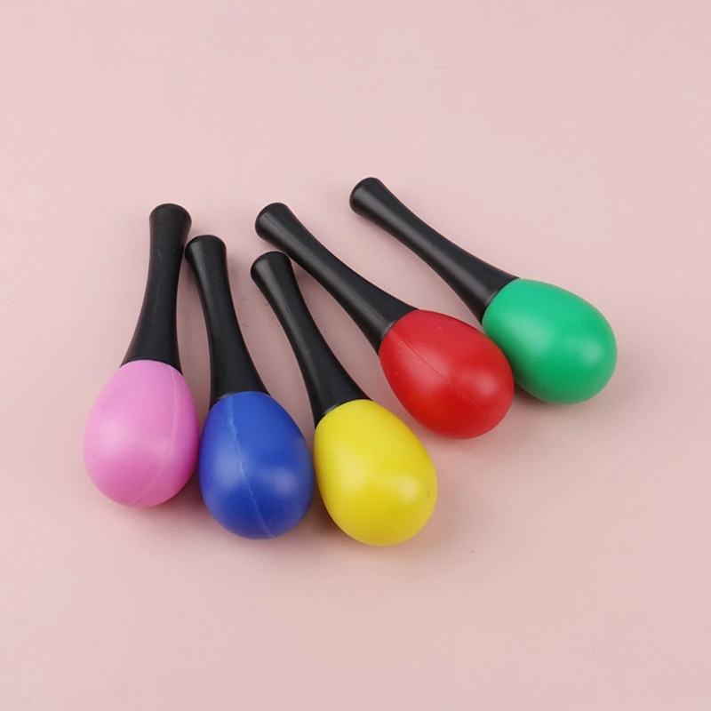 Sonajero de Maraca para bebé de 13cm, instrumento musical, juguetes educativos para niños, martillo vibrador de plástico, campana de mano para 0-24 meses, regalos para niños