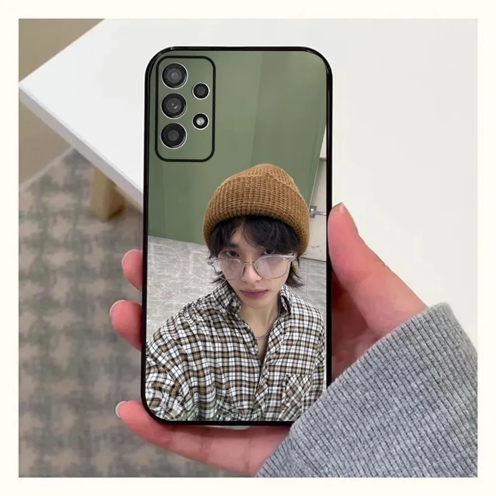 Kpop H-HyunJins Phone Case For Samsung Galaxy A20,A21s,A22,A31,A32,A52,A53,A72,73,A80,A91 Soft Black Cover