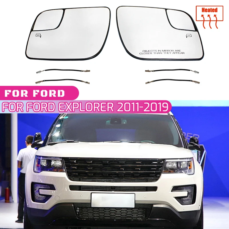 Heating Side Mirror Glass Lens Wing Rear View Mirror Glass For Ford Explorer 2011 2012 2013 2014 2015 2016 2017 2018