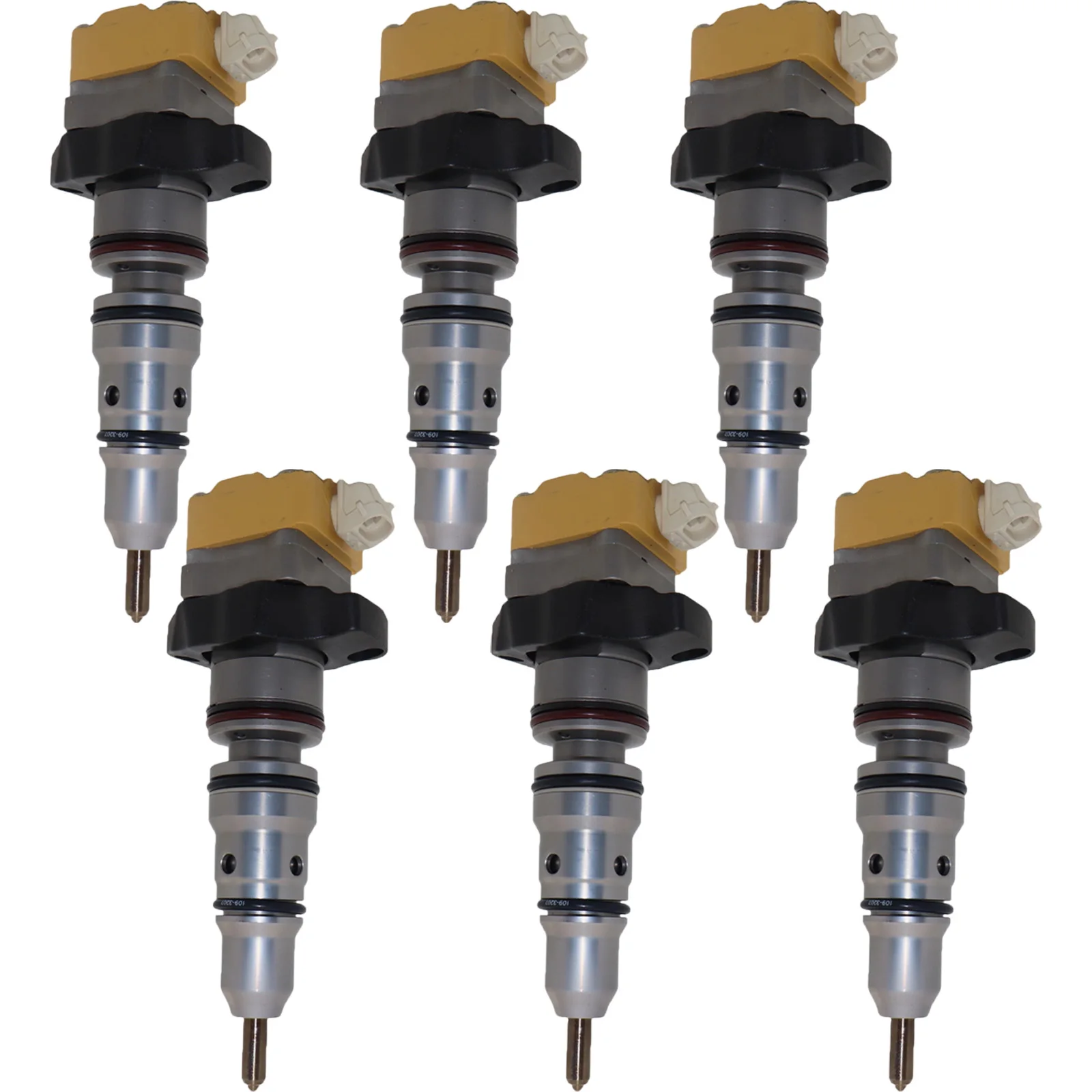 6PCS Fuel Injector 222-5966 2225966 Compatible for Caterpillar CAT 3126E Truck