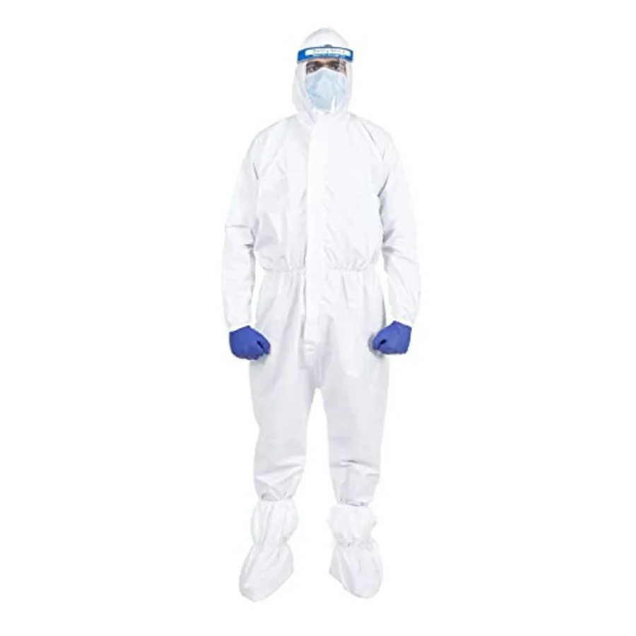 

Disposable Isolation Coveralls - L