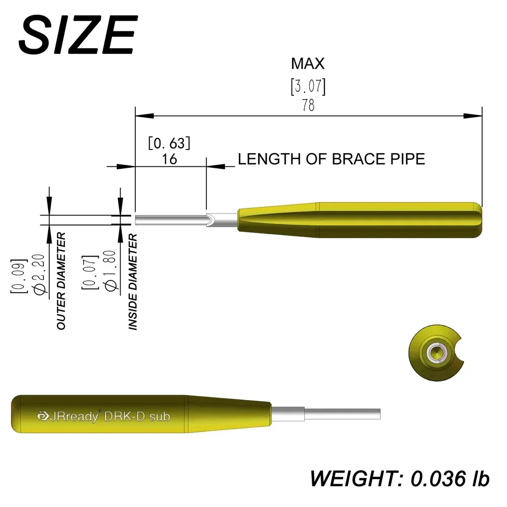 DRK-D SUB Spilli strumento di estrazione per TE/AMP/Harting Estratto di contatti a crimpare per connettori Han D SUB per impieghi gravosi 5A