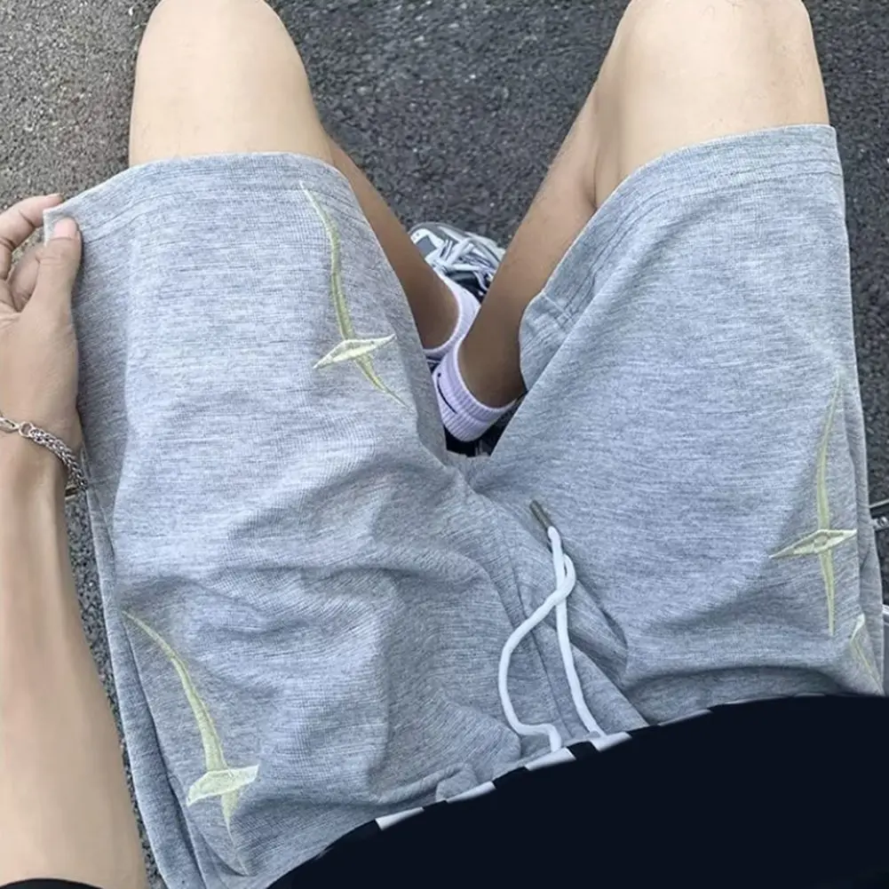 

Fashion Sports Pants Mens Summer Shorts Daily Casual Lightweight Polyester Loose Fit Shorts Slight Stretch For Daily Wear