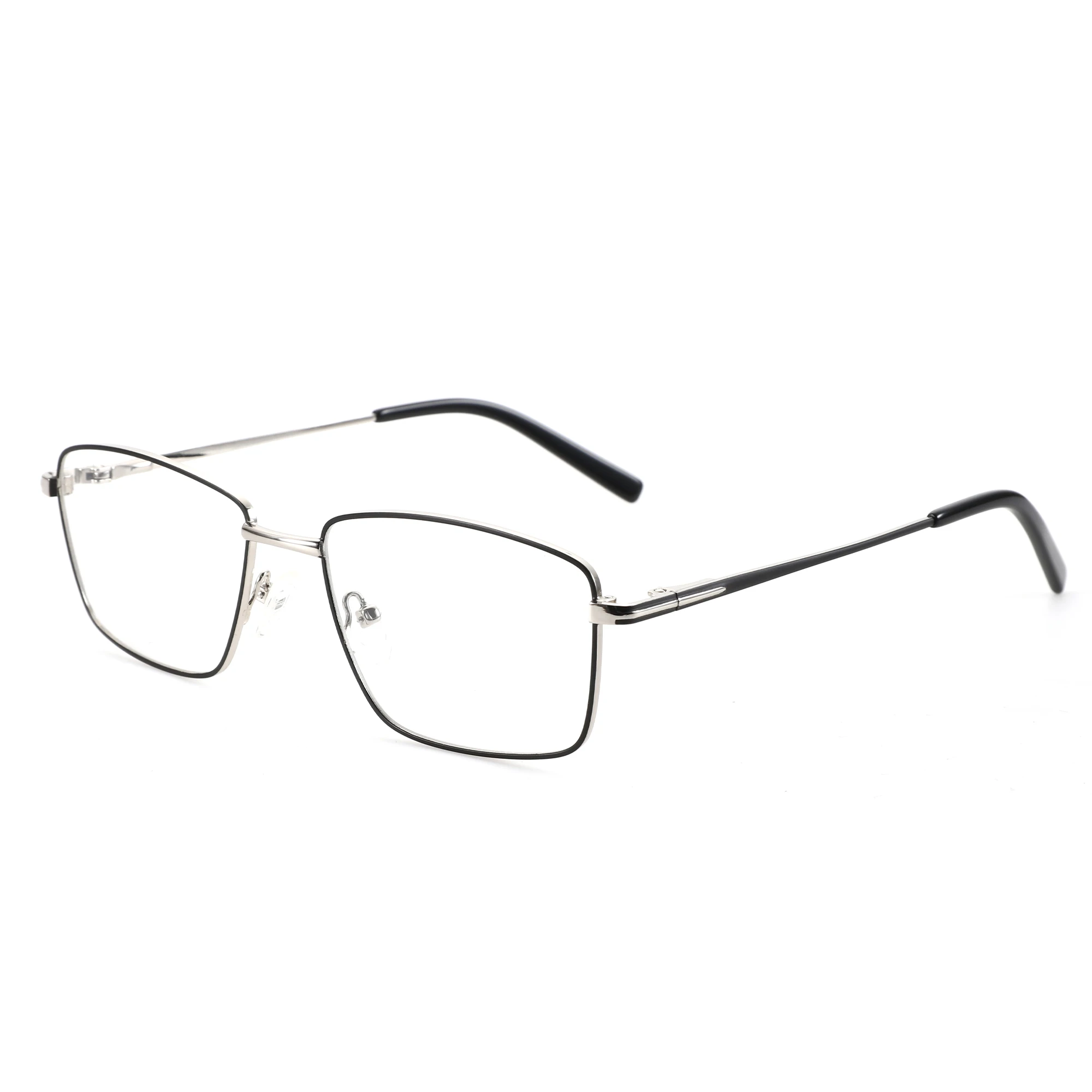 

ZENOTTIC Fashion Metal Optical Frame Men Square No Prescription Eyeglasses 2025 New Full Rim Eyeglasses 8276