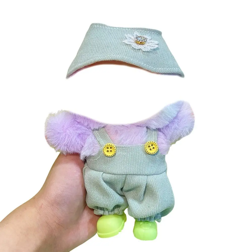 Moda para 17cm mini roupas de boneca de pelúcia artesanal substituição boneca outfit acessórios diy multi cor suspender saia casa de bonecas