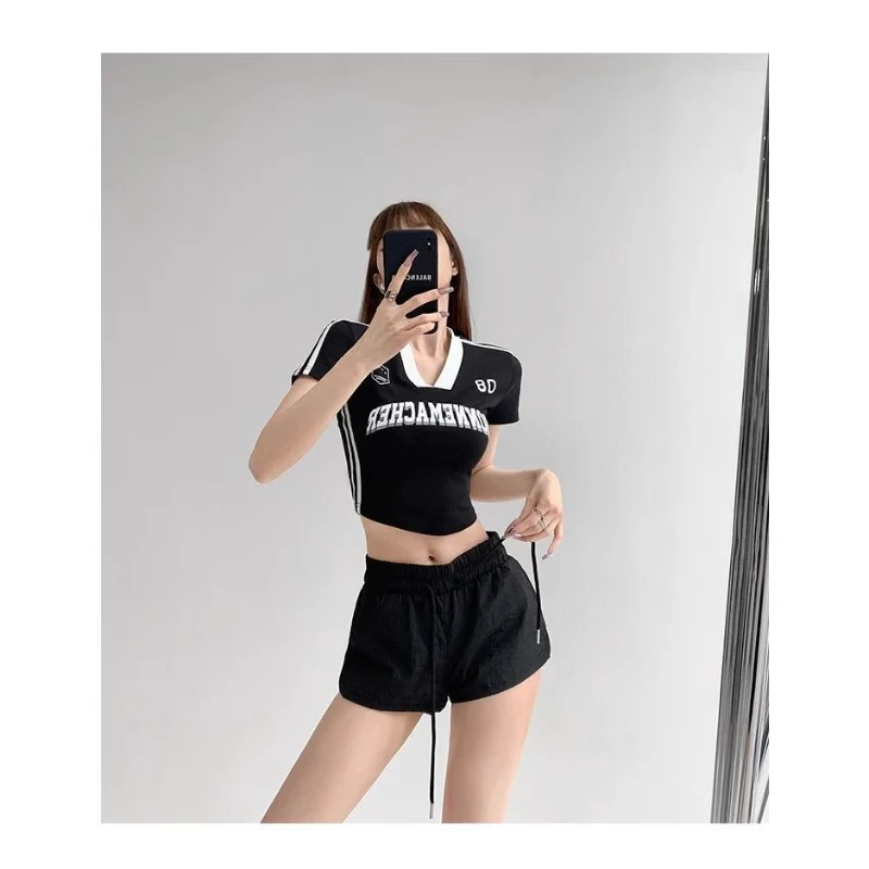 Pantalon chaud trapèze décontracté, ample, taille haute, sportif et Sexy, pour écolières qui sauvent la classe