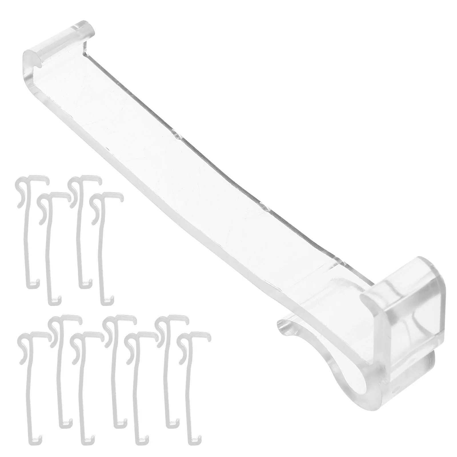 

12Pcs Valance Clips Transparent Plastic Valance Installation Tool Horizontal Blind Clip Replacement Window Blind