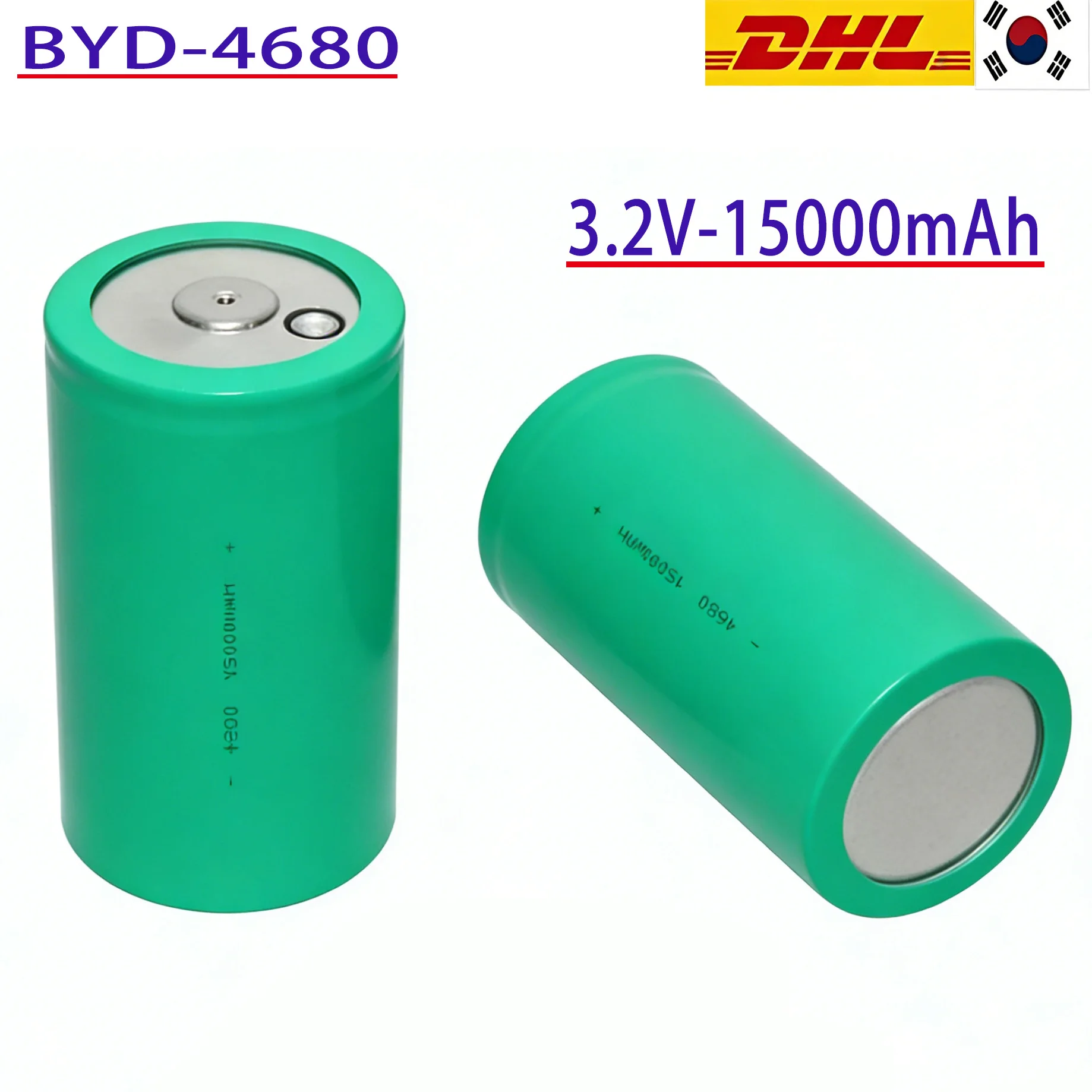

100%Original BYD cylinder 4680 Iron(III) phosphate lithium battery cell 3.2V15000mAH is suitable for energy storage electric