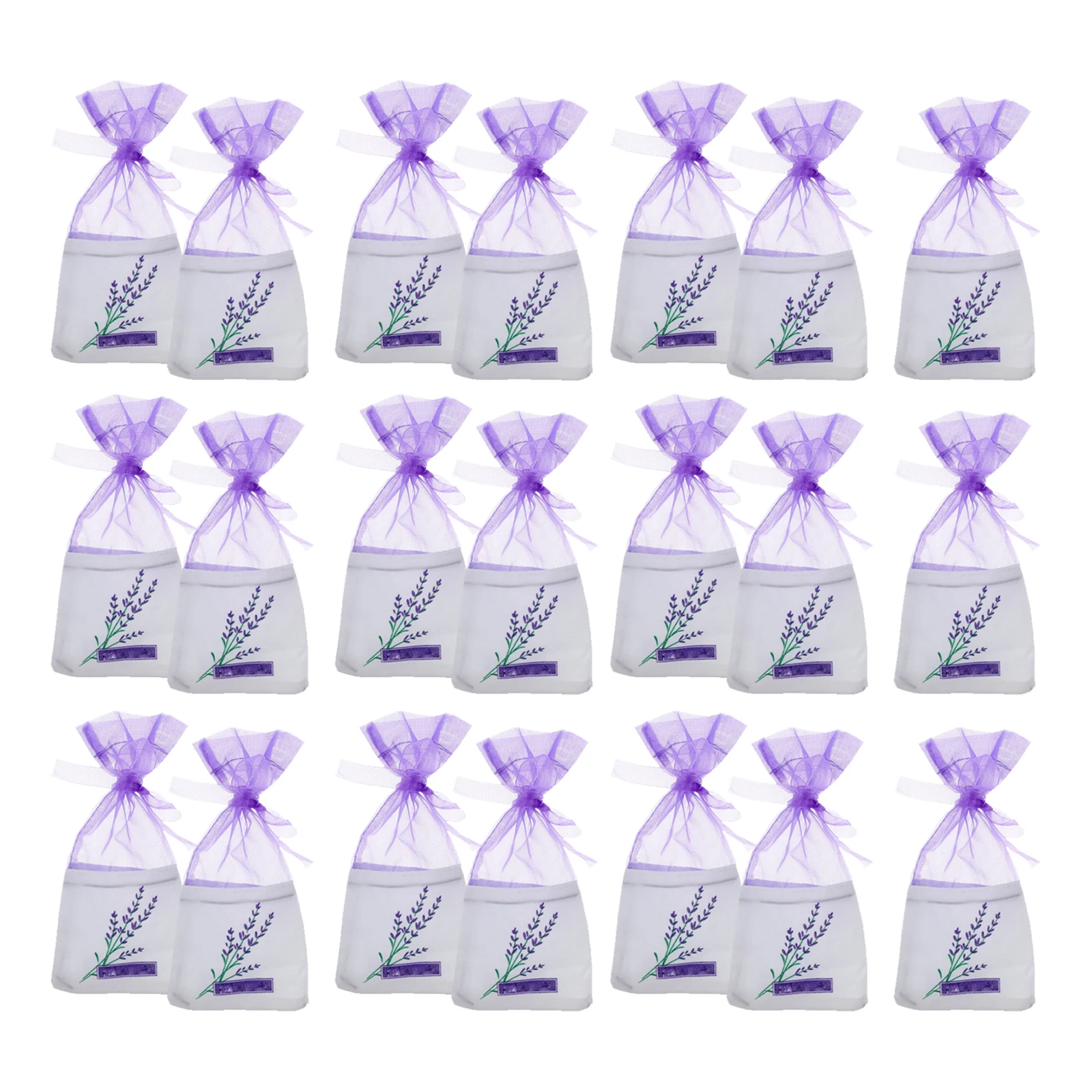 

25pcs Lavender Bags Empty Satchet Relaxing Sleep Fragrance Sachets Wedding Favor Candy Drawstring Small Gift Vintage Durable