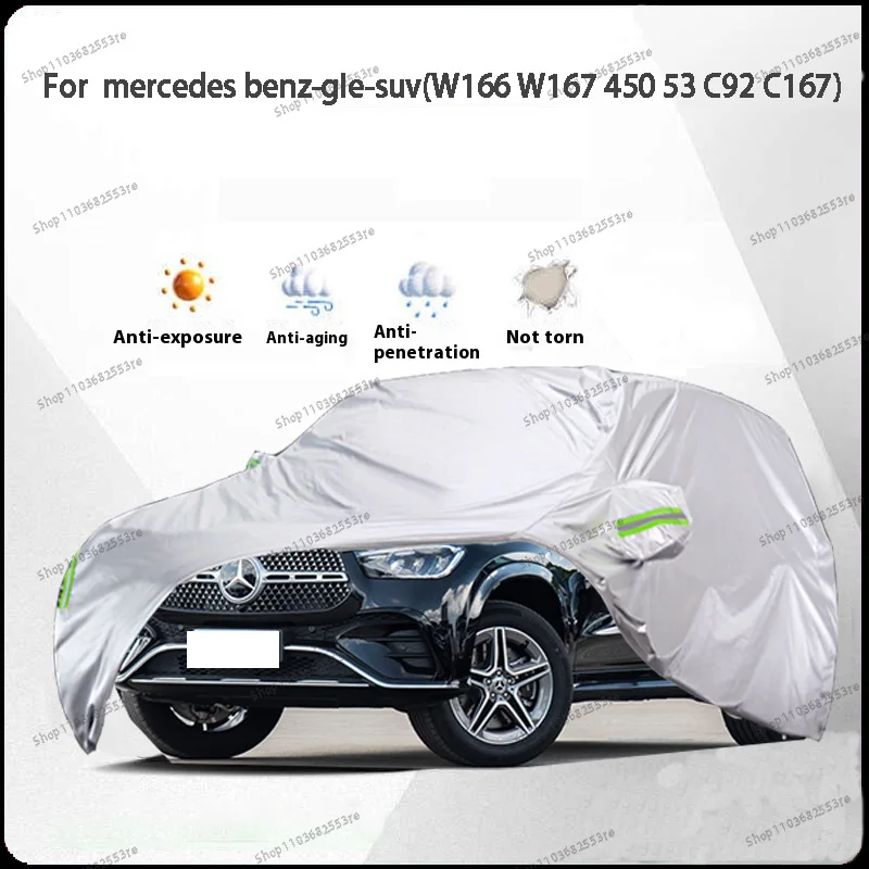

For Mercedes Benz GLE Fit Car Cover Waterproof, Dustproof, Sunshade (UV), Snowproof | Silve Full Cover with All-Day Protection